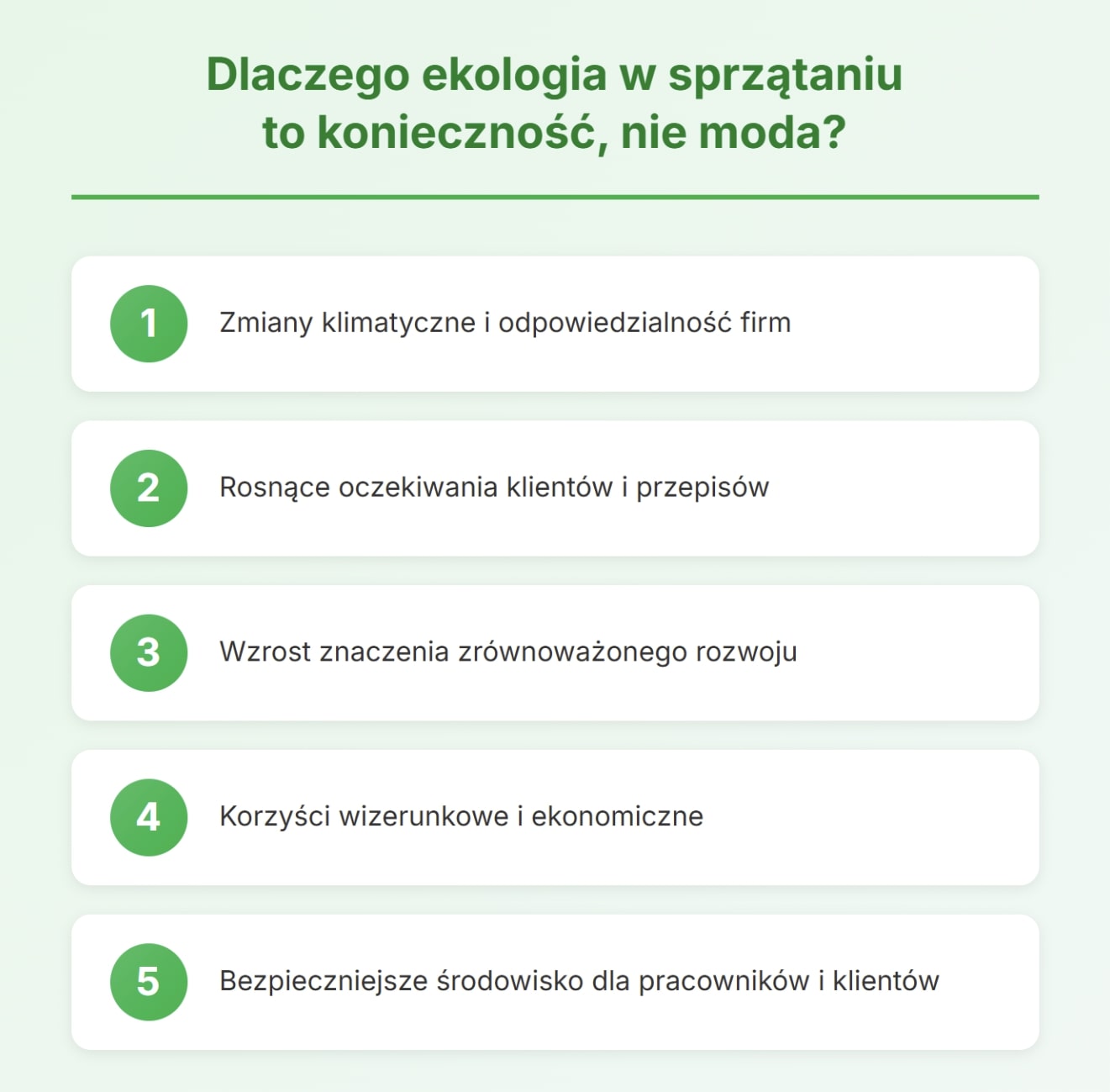 Dlaczego ekologia w sprzątaniu to konieczność, nie moda?