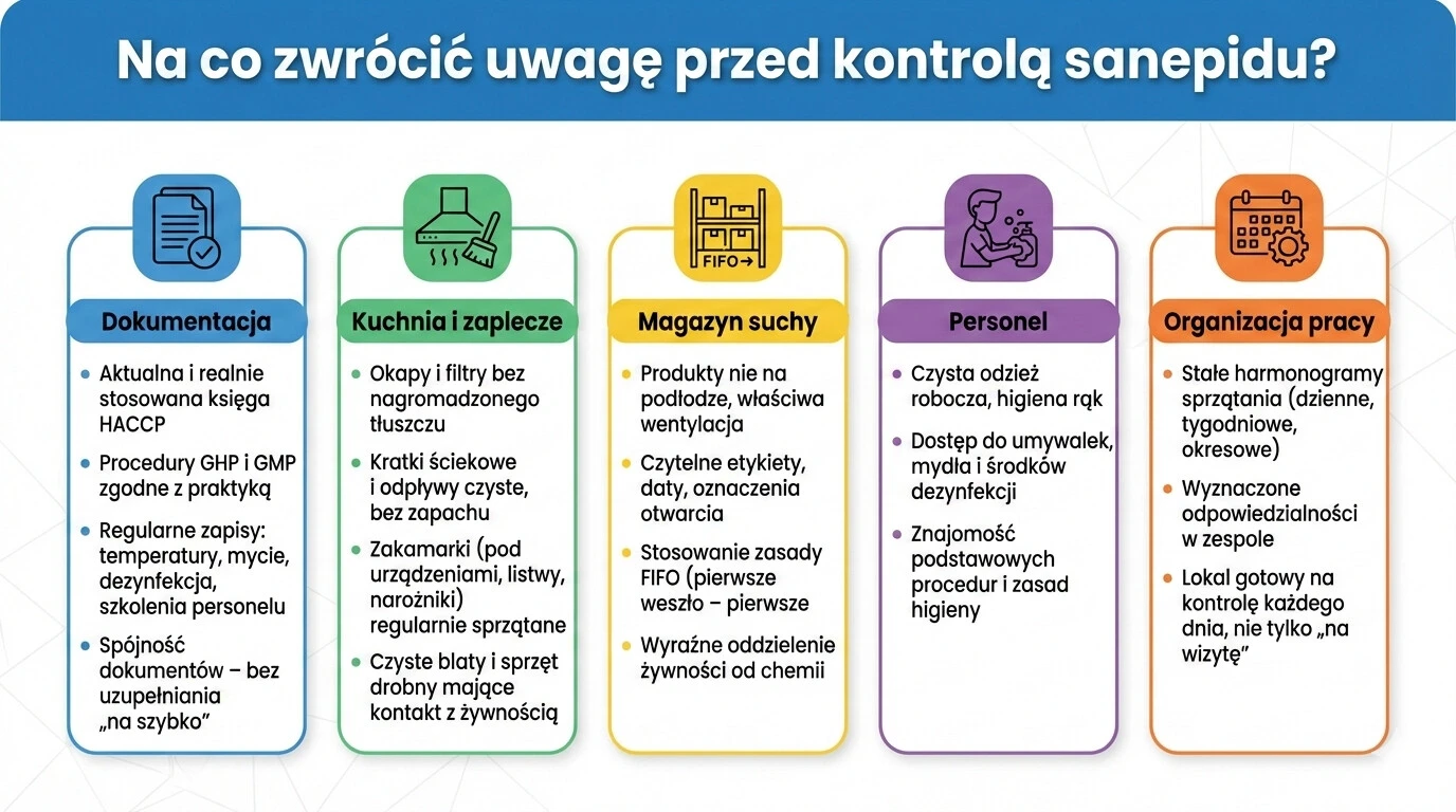 Na co zwrócić uwagę przed kontrolą sanepidu?